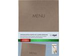 Sigel SM210 Cartella Menu Sigel Menu, Din A4, Beige