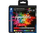 Staedtler® 371 C12-1 Penna A Pennello A Pigmenti 371 - 12 Colori Assortiti