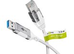 Goobay 74384 Usb 3.0 Type A To RJ45 2 M Hvid