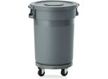 Cestino Per Rifiuti Con Coperchio, Ø 49 Cm, 80 Litri