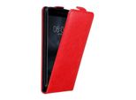 Cadorabo Cover Per Nokia 6 2017 Cover Protettiva In Rosso Flip Case Custodia Per Telefono Cellulare Cover