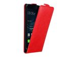 Custodia Cadorabo Per Huawei P9 Custodia Protettiva In Rosso Custodia Flip Per Telefono Cellulare Custodia Cover