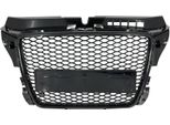 Senza Griglia Emblema Per Audi A3 8P Facelift 2007-2012 Rs Look Coperture Pdc A Nido D'ape