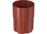 Bryza Giunto Per Pluviale Zincato Ø 100 Mm, Rosso Mattone Ral 8004