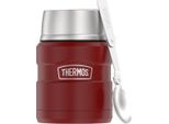 Thermos 0,47 L Con Cucchiaio Pieghevole E Tazza - Rosso Rustico