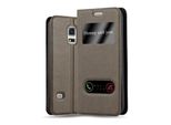 Cadorabo Custodia Protettiva Per Samsung Galaxy S5 / S5 Neo Cover In Marrone Custodia Del Telefono Cellulare Libro Custodia Cover Etui