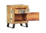 Syfax™ Comodino 40X30X50 Cm In Legno Massello Di Recupero