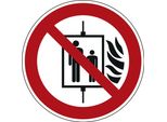 Hinweisschild Aufzug Im Brandfall Nicht Benutzen Iso 7010 Rund 200Mm
