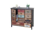 Apotheker-Schrank MCW-A43, Kommode, Tanne Holz Massiv Vintage Shabby-Look 84X90X32Cm