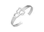 Armspange Jobo "Herzen Unendlich", Silber (Silber 925), ArmbäNder, Damen, Silber 925 (Sterlingsilber), Armspange, 925 Silber