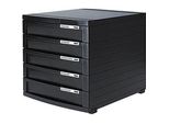 HAN Schubladenbox Contur schwarz 1505-13, DIN B4 mit 5 Schubladen