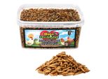 Bite&Delight Larve Di Mosca Soldato Nera Essiccate 2,5L / 450G - Fonte Naturale Di Proteine Per Pollame, Uccelli Selvatici, Rettili E Piccoli Animali