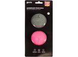 Palla Per Animali Gloria Play And Run Grigio Schiuma Tpr M 6,35 Cm 2 Pezzi