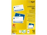 Biglietti Da Visita Sigel LP850, 3C, Taglio Liscio, 225 G/M², Bianco Brillante, 100 Pz