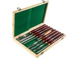 Set Di Scalpelli In Acciaio Ad Alta Velocità 8 Pezzi - Con Custodia E Scalpello In Omaggio - Set Di Scalpelli Per Intaglio Del Legno.