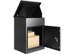 Cassetta Per Pacchi - Acciaio 44 X 35 X 58,3 Cm - Cassetta Per Pallet 15-20 Kg - Cassetta Postale Xxl Con Serratura A Password E Cerniera Interna.