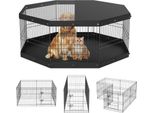 Box Per Cuccioli Da 8 Pezzi - Corsa Per Cuccioli Da 609,6 Cm - Box Per Animali Di Alta Qualità Con Tappetino E Copertura In Tessuto Oxford 600D - Box Per Cani In Q235 - Recinto Per Cani In Libertà
