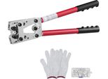 Pinze Per Crimpare Capicorda 6-50 Mm² - Pinze Per Crimpare Cavi Di Batteria 10-1/0 Awg - Crimpatrice Per Terminali Di Batteria - Utensile Per Crimpare Con 6 Misure - Pinze Per Crimpare Terminali In Rame Pinze Per Crimpare Pinze Per Capicorda A Tubo