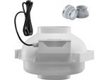 Sistema Di Ventilazione Per La Mitigazione Del Radon 98-114 Mm - Condotto In Linea Da 380 Cfm - Sistema Di Ventilazione A Tenuta Stagna Per Un'efficace Riduzione Del Radon