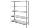 12,2 X 47 X 18,3 Cm - Scaffale Da Cucina Scaffale In Piedi Con 6 Ripiani - Scaffale In Acciaio Inox - Scaffale Per Carichi Pesanti 150 Kg - Scaffale Di Stoccaggio.