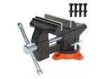 Morsa Da Banco - Incudine Ruotabile Di 240° - Larghezza Di Serraggio 1,5-4,5 Cm