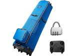 Golf Cartbag - Rollen-Golftasche - Golfgepäck für Golfschläger - Blau - Leichte Golfreise-Lösung