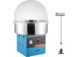 Macchina Per Zucchero Filato Elettrica - 1 Kw - Macchina Per Zucchero Filato Commerciale Con Coperchio - Vaschetta In Acciaio Inox - Paletta Per Lo Zucchero - Cassetto - Per Feste Di Compleanno Per Bambini E Feste Di Famiglia - Blu