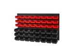 Contenitori A Parete - Organizzatore Di Minuteria Per Il Garage - Portautensili Con 48 Contenitori