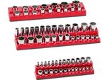 Organizzatore Magnetico Per Bussole 3 Pezzi - Vaschette Per Bussole Sae - Contenitore Per Utensili - Accessori Per Officina
