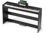 Pianoforte Digitale A 88 Tasti - Pianoforte Elettrico Con Doppia Tastiera - 1317X320X785Mm - Ideale Per Principianti E Professionisti