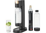 Dispositivo Per Acqua Frizzante - Soda Maker - Starter Set Per Acqua Seltz Con 2 Bottiglie In Pet Da 1 Litro Senza Bpa - 1 Bottiglia Di CO2 - Compatibile Con Bottiglie A Vite Da 60 Litri