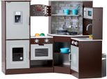 Cucina Giocattolo Per Bambini Con 24 Accessori - Cucina Giocattolo Marrone Per Bambini - Giocattoli Per Bambini - Set Da Cucina Per Piccoli Chef