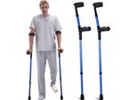 Stampelle Per Avambraccio Stampelle Ausiliarie Per La Deambulazione Coppia 158 Kg - Supporto Robusto Per La Mobilità - Ideale Per La Riabilitazione E Dopo Gli Infortuni