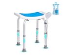 Sgabello Da Doccia Sedia Da Doccia - Regolabile In Altezza, Sgabello Da Bagno Sedile Da Bagno - Portata 158,8 Kg, Sgabello Da Doccia Stabile Ausilio Da Doccia - Telaio Da Bagno In Lega Di Alluminio, Sedile Da Doccia Sgabello Da Bagno - Blu