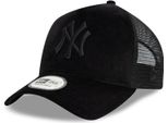 Cappellino New Era Trucker Damen - Velour New York Yankees Schwarz