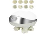 Massaggiatore Elettrico Per Il Cuoio Capelluto - 8 Testine Di Massaggio - 5W - 4 Modalità - Massaggiatore Per Il Cuoio Capelluto Per Il Relax E Lo Stress