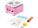 Mini Tornio - Macchina Elettrica Per Ceramica 320 Giri Al Minuto - Rosa - Set Di Ceramica Per Bambini - Giocattolo Creativo Per Ragazze