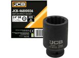 Presa Esagonale Jcb, 3/4" 36 Mm, Per Avvitatore A Impulsi, Presa A Impulsi Profonda, Presa A Impatto"