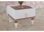 Comodino Design Moderno Un Cassetto Accenti Eleganti Bianco Camera Dei Bambini