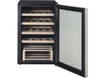 HANSEATIC Weinkühlschrank HWC20FCBH-2, F (A-G), silber (eh19), B:43cm H:69cm T:47cm, Weinkühlschränke, mit digitaler Temperaturanzeige, LED Beleuchtung