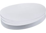 Franken UMZ111909 Cartoncino Di Presentazione - Ovale, 190 X 110 Mm, Bianco, 500 Pezzi