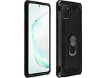Avizar, Custodia Ibrida Per Cellulare Con Supporto Ad Anello Per Samsung Galaxy Note 10 Lite, Nero