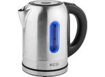 Ecg Rk 1785 Colore | Bollitore Elettrico | Volume 1,7 L | Potenza 2000 W | Acciaio Inox | Riscaldamento Dell'acqua 60 - 100 °C | Retroilluminazione A 5 Colori