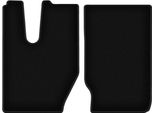 Wielganizator Tappetini Anteriori In Velluto Per Iveco X-WAY (2020-, Camion) Neri, Set 2 Pz, Con Fissaggi