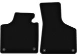 Wielganizator Tappetini Anteriori In Velluto Per Audi A3 8P (2003-2011, Hatchback, Sportback, Cabriolet) Neri, Set 2 Pz, Con Fissaggi