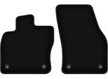 Wielganizator Tappetini Anteriori In Velluto Per Audi Q2 (2016-, Crossover) Neri, Set 2 Pz, Con Fissaggi