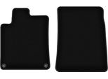 Wielganizator Tappetini Anteriori In Velluto Per Peugeot 407 (2004-2011, Coupé, Berlina, Station Wagon) Neri, Set 2 Pz, Con Fissaggi
