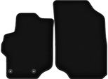 Wielganizator Tappetini Anteriori In Velluto Per Peugeot 301 (2012-, Berlina) Neri, Set 2 Pz, Con Fissaggi