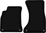 Wielganizator Tappetini Anteriori In Velluto Per Audi A4 B8 (2007-2015, Berlina, Station Wagon, Avant, Allroad) Neri, Set 2 Pz, Con Fissaggi