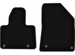Wielganizator Tappetini Anteriori In Velluto Per Citroen C5 Ii X7 (2008-2017, Liftback, Berlina, Station Wagon, Tourer) Neri, Set 2 Pz, Con Fissaggi